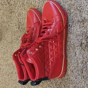 NWOT Guess red high top sneakers
